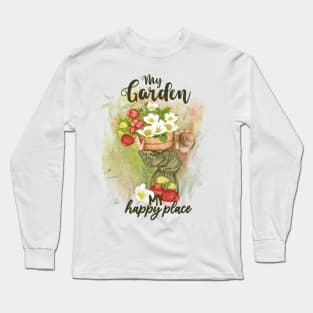 Garden happy place Long Sleeve T-Shirt